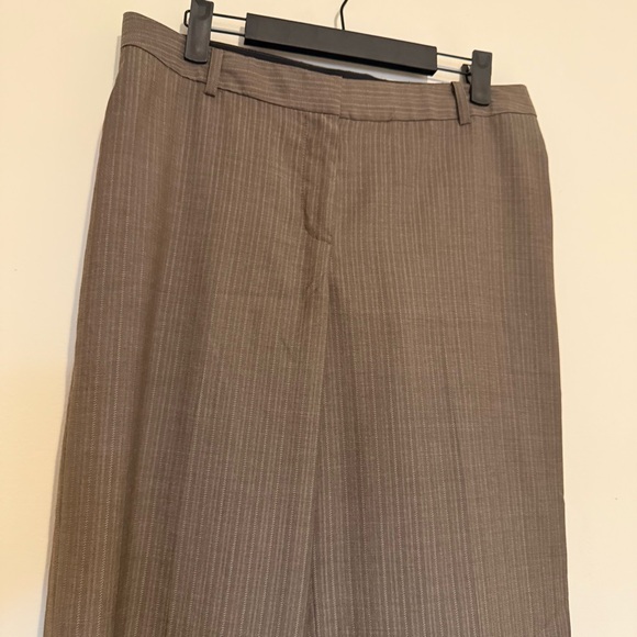 Anne Klein | Brown Wide-Leg Pants - Picture 3 of 9